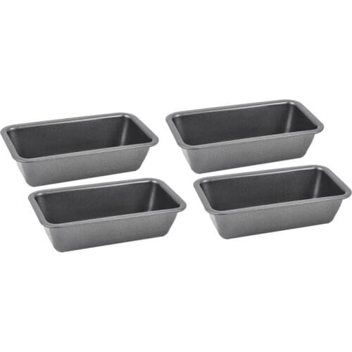 WSFS Hot 4Pack Square Cake Pan, Nonstick Bakeware Toast Mold Baking Tray for Cakes, Bread, Pizza