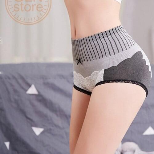 Women 's Underwear Graphene Antibacterial Closing Abdomen Lifting Buttock Beautiful Body Corset Briefs Cotton Panties 018