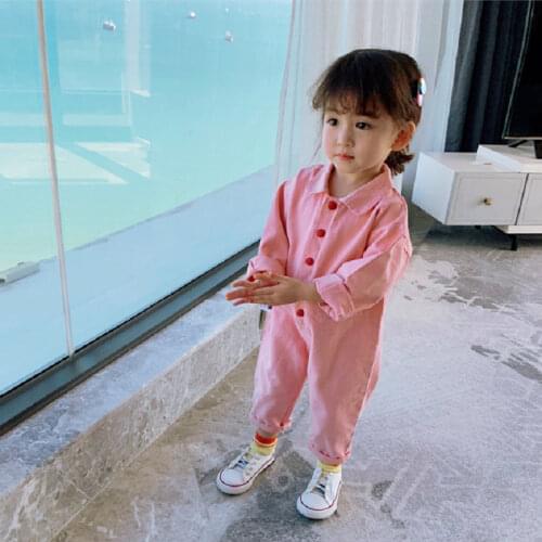 2020 Korean New Childrens Clothing Baby Girls' One-Pieces Children Korean Long-Sleeved Jumpsuits for One Product