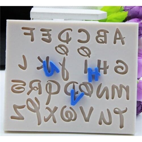 3D Letter Alphabet Silicone Mold Message Board Cake Molds Fondant Topper Chocolate Cake Decorating Tools