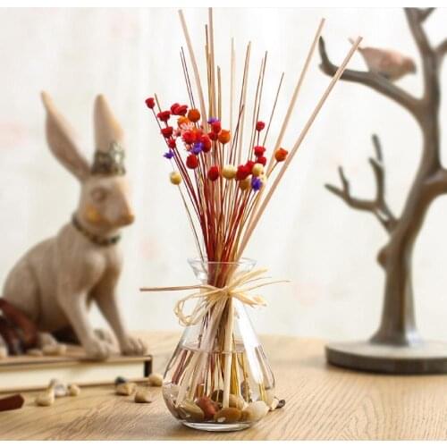Aromatherapy Dry Flower Rattan Reed Fragrance Oil Diffuser Replacement Refill Sticks Party Home Bathrooms Decor Rose Lavender