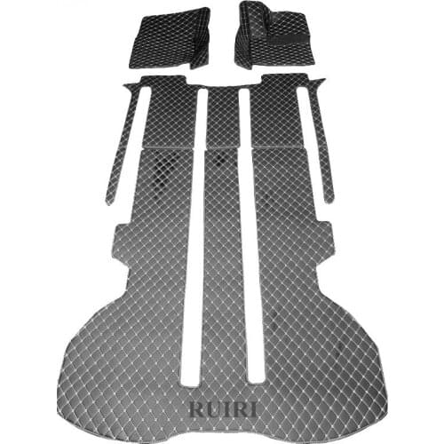 Custom full set car floor mats + trunk mat for Right hand drive Toyota Alphard 7 8 seats 2021-2002 waterproof durable carpets