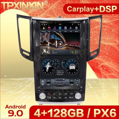 Carplay 2 Din Android 9 Tesla Multimedia Stereo For Infiniti FX35 2009 2010 2011 2012 2013 GPS Navi Video Audio Player Head Unit