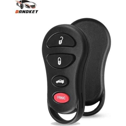 Dandkey 4 Buttons Fob Replacement Blank Case Remote Car Key Shell For Chrysler Sebring Concorde Jeep Liberty Dodge Keyless Entry