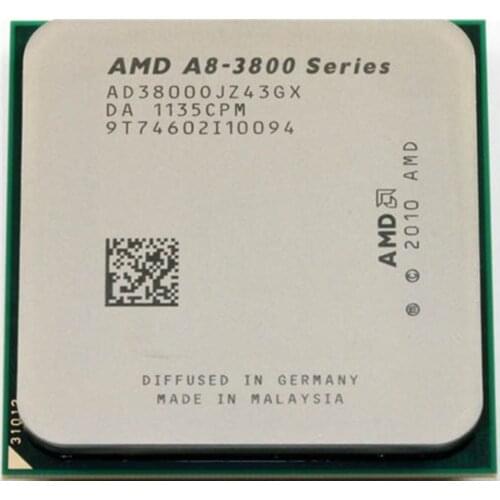 AMD A8-Series A8 3800 2.4 GHz Quad-Core CPU Processor AD3800OJZ43GX Socket FM1