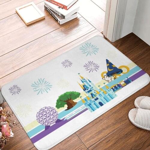 Magical Kingdom Doormat Carpet Mat Rug Polyester Non-Slip Floor Decor Bath Bathroom Kitchen Bedroom 40*60