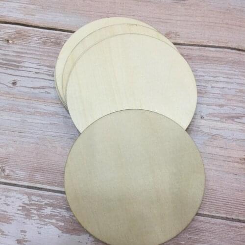 Set of 50pcs Wood shapes CIRCLES Unfinished Laser cut wood Cutouts