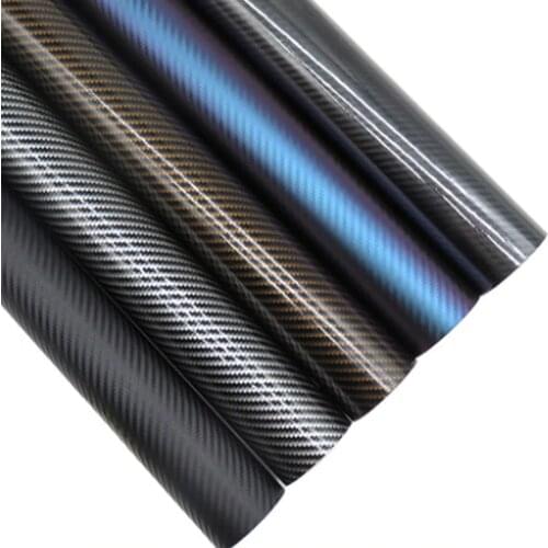 2D 3D 4D 5D carbon black sticker Black glossy black Vinyl Wrap Self Adhesive Car Styling Membrane Sticker Decal Film