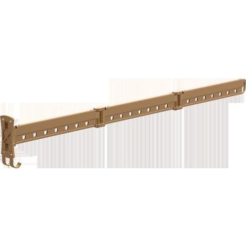 Wall-mounted folding clothes rack outside the balcony, indoor telescopic rod, invisible cool clothes artifact outside the window