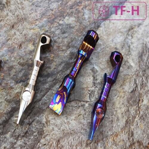 Titanium Alloy Bottle Opener Crowbar EDC Pry Slotted Exquisite Screwdriver Keyring Pendant TC4 Mini Necklace Multifunction Tool