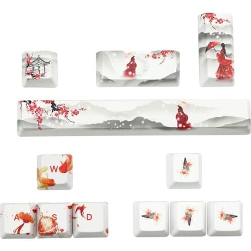 Five Sides Over Dye-subbed 6.25u Spacebar Keycaps Oem Profile for standard Mechanical Gaming Keyboard