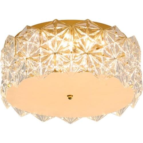 Light luxury Post-Modern Ceiling Lamp Simple Creative Atmosphere Master Bedroom Round Bedroom Home Warm Nordic Style Lamps