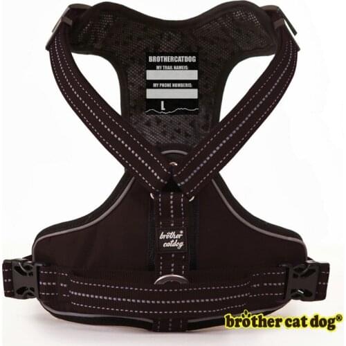 Brand High Quality Pet Dog Harness 3M Reflective Collar Harnesses For Dogs Service Dog Belt German Shepherd Pit Bull Pet Shop
