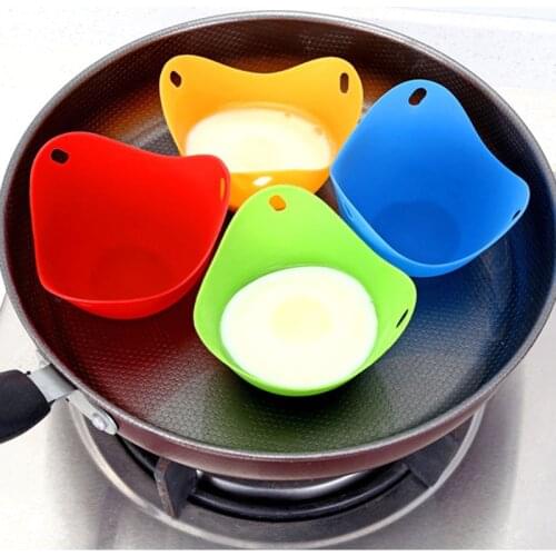 Silicone Egg Poacher Egg Mold Bowl Rings Cooker Boiler Pancake Maker Sharpers Kitchen Egg Cooking Tools Accessories