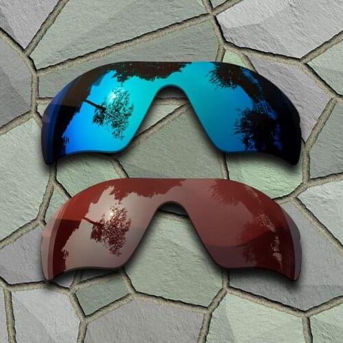 Sky Blue&Bronze Brown Sunglasses Polarized Replacement Lenses for Oakley Radar Path
