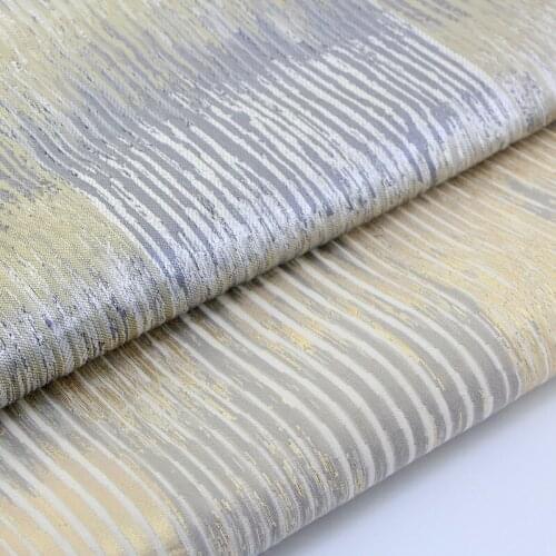 Urban Vertical Stripes Chinese Style Brocade Satin Imitation Silk Width 140CM For Sale Handmade Fabric