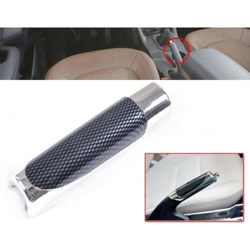Universal Car Hand Brake High Quality Smooth Brand New Comfortable Carbon Fiber Style Protector Decor Cover SUV Accessory