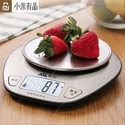 Youpin Senssun Electronic Scale EK518 Portable High Precision Sensor Baking Scale LED Display Stainless Steel Kitchen Tool