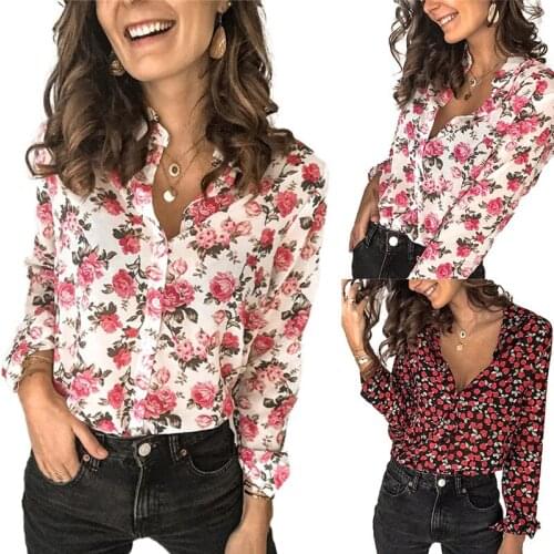 2021 Summer New Womens Thin Printed Large Size T-shirt Long Sleeve Top Fashion Floral Long Sleeve Cardigan Casual Loose Shirt