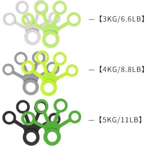 1PC Finger Hand Grip 3kg-5kg Silicone Strength Trainer Ring Gripper Expander Finger Workout Fitness Training Power Hand Grips