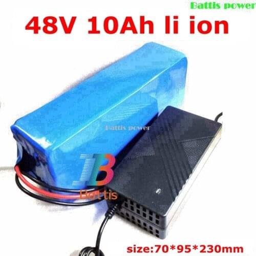 48v 10ah lithium ion battery 18650 BMS li-ion battery for 500w 350w e-bike scooter golf cart go cart bicycle +2A charger