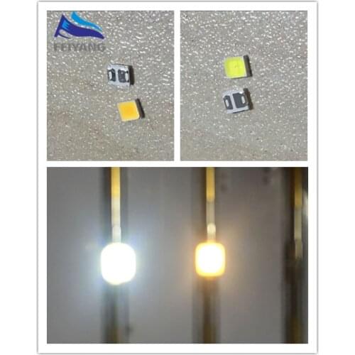 500pcs 0.2W SMD 2835 LED Lamp Bead 60ma 20-25lm White/Warm White SMD LED Beads LED Chip DC3.0-3.6V for All Kinds of LED Light