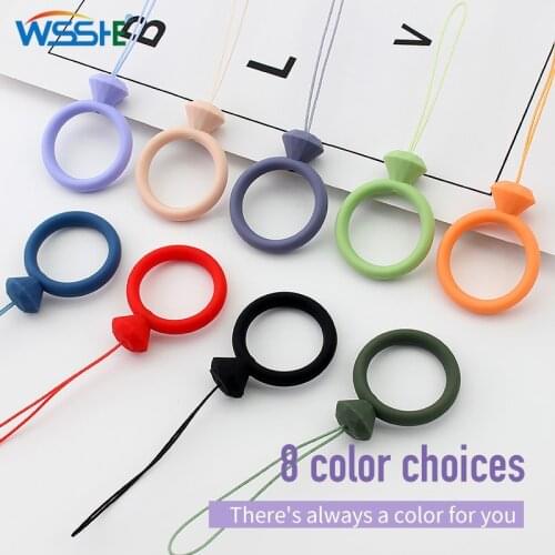 1pcs Keychain Straps Mobile Phone Strap Cute Lanyard for ID Card key chain USB badge holder Silicone Pendant Mobile Phone Strap