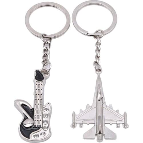 Aviation Aircraft Key Chain Hainan Aircraft Model Creative Metal Fighter Personality Pendant Aircraft Model Gifts Accessories