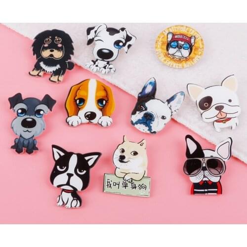 New 1pc/lot Wholesale Cute Cartoon Acrylic Badge Japanese Style Brooch For Girl Match Clothes Dress Decoration Supplies