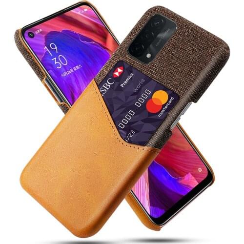 Business Case For OPPO A93 A55 A74 A54 5G K9 F15 K5 Cloth Texture Card Slot Cover For OPPO A94 F9 F11 F17 F19 Pro Plus 5G Funda