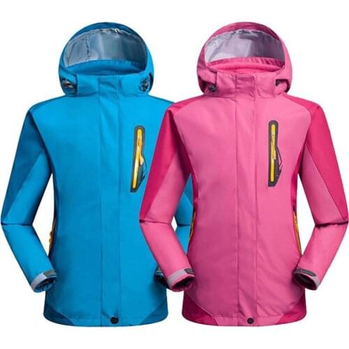 Children Autumn Winter 3 in 1 Removable Two-piece Jackets Waterproof Fleece warm Hooded Softshell Coat Camping Hiking Ski Jacke