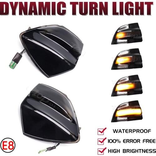 Smoked For Ford S-Max 2007-2014 Kuga C394 08-2012 C-MAX Dynamic LED Turn Signal Light Side Wing Mirror Indicator