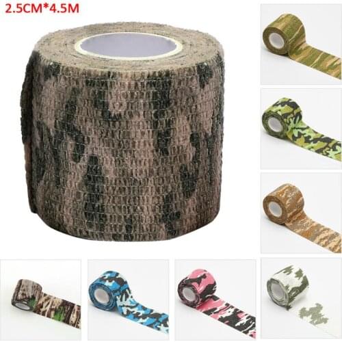 Outdoor Hot Sale Self Adhesive Elastic Bandage Hunt Camouflage Sports Safety Protector Waterproof Tape Care First Aid Gauze Tape