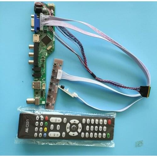 Kit for B173RW01 USB 1600x900 Controller Board TV AV Panel 40pin LVDS 17.3" Screen Display Remote VGA LCD LED HDMI Audio Screen
