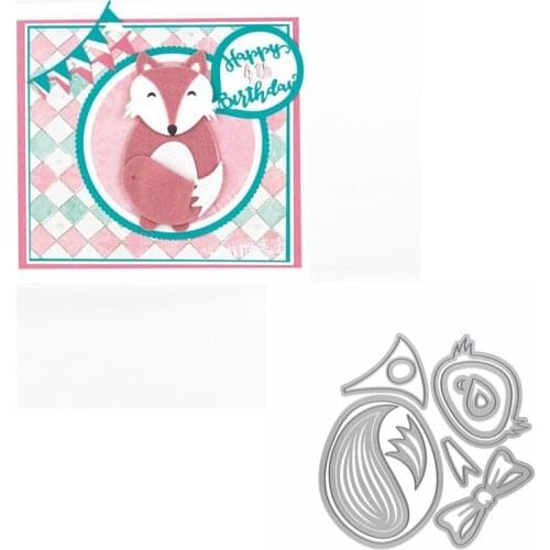Beautiful Fox Die Cuts For Card Making Fox Metal Cutting Dies Stencils Decoration New 2019