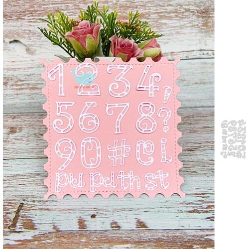 Lace Numbers Letters Die Cut Metal Cutting Dies Scrapbooking Album New Craft Dies for Card Making Decoration Embossing