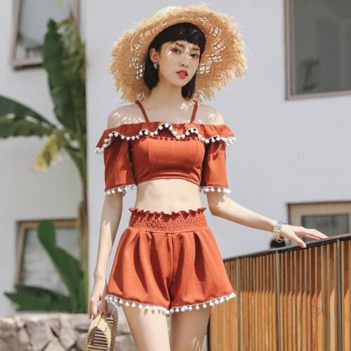 Bathing Suit Girls Swimsuit For Women Swim Wear Bikini Swimwear Badpak Brazilian New Three Piece Back Covering Animal