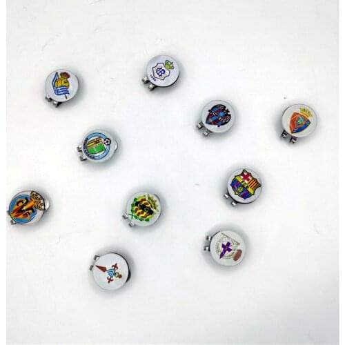 VARIOUS DESIGNS Magnetic Golf Cap Clip With La Liga Football Clubs Ball Markers Golf Hat Marks Sport Training Accessories