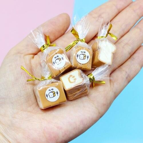 Mini Bread Miniature Dollhouse Breakfast Pretend Play Kitchen Small Doll Food Toy Accessories