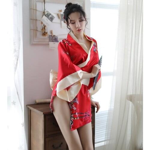 Fashion New Style Japanese Kimono Seductive WomanS Sexy Lingerie Cute Playful Role Play