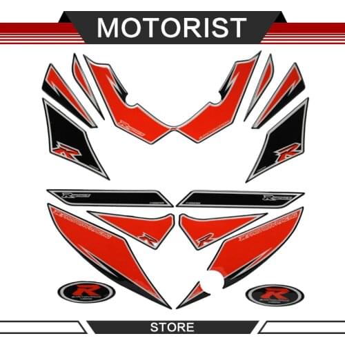 MOTORIST Motorcycle head sticker Front Fairing Motor Number Board 3D Gel Protector for SUZUKI GSXR1000 GSXR-1000 GSX-R1000 2009