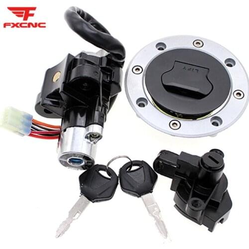 For Suzuki GSF1200 Bandit 1996-2005 Bandit GSF600 96-99 12V Motorcycle Ignition Key Switch Seat Lock Fuel Tank Gas Cap Cover Set