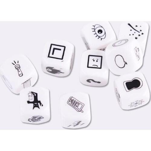 Party Games Story Dice Puzzle Board Game Telling Story Metal Boxes Family/Party/Friends Parents With Children Kids Gift