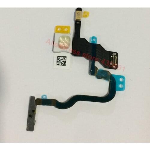 Original New Power ON OFF Switch with Flash Flex Ribbon Cable For iPhone X Replacement Repair Parts