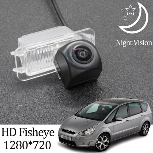 Owtosin HD 1280*720 Fisheye Rear View Camera For Ford S-Max MK1 2006-2015 Car Backup Reverse Parking Monitor Accessories