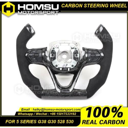 Customization Forged carbon fiber steering wheel For bm w i8 i3 Forged carbon fiber steering wheel Processing Wheel