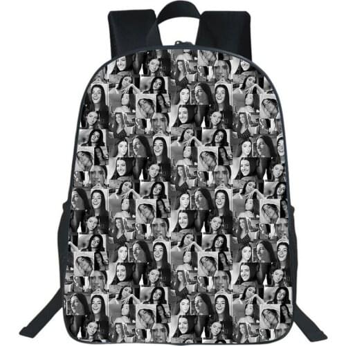 Charli Damelio Backpack Boy Girl Bags New Ice Coffee Splatter Printing Teenager Student Backpack Children Cartoon School Bag