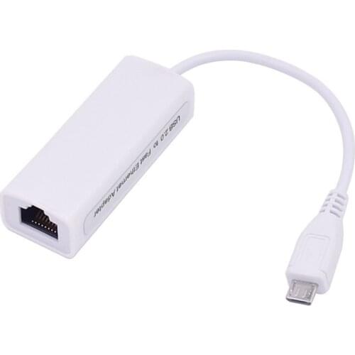 Micro USB Ethernet Network Card Adapter Micro USB To Ethernet RJ45 For Windows 7/8/10 Android Tablet IC Ethernet LAN