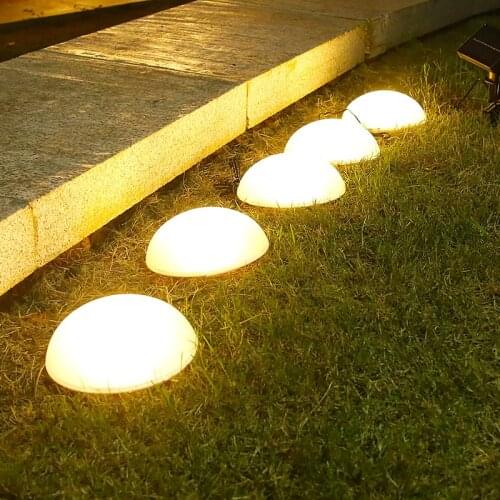 Solar one with five hemisphere lights, outdoor lights, park villas, landscape decoration, garden lights, LED lawn lights