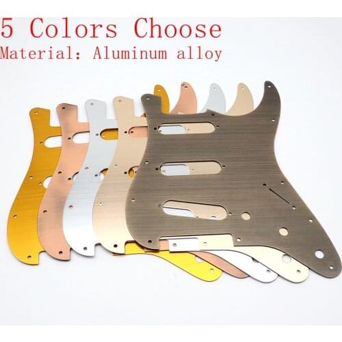 SSS 11 hole Electric Guitar Metal Pickguard Compatible For ST SQ Style Guitar Parts Replacement 7 Color